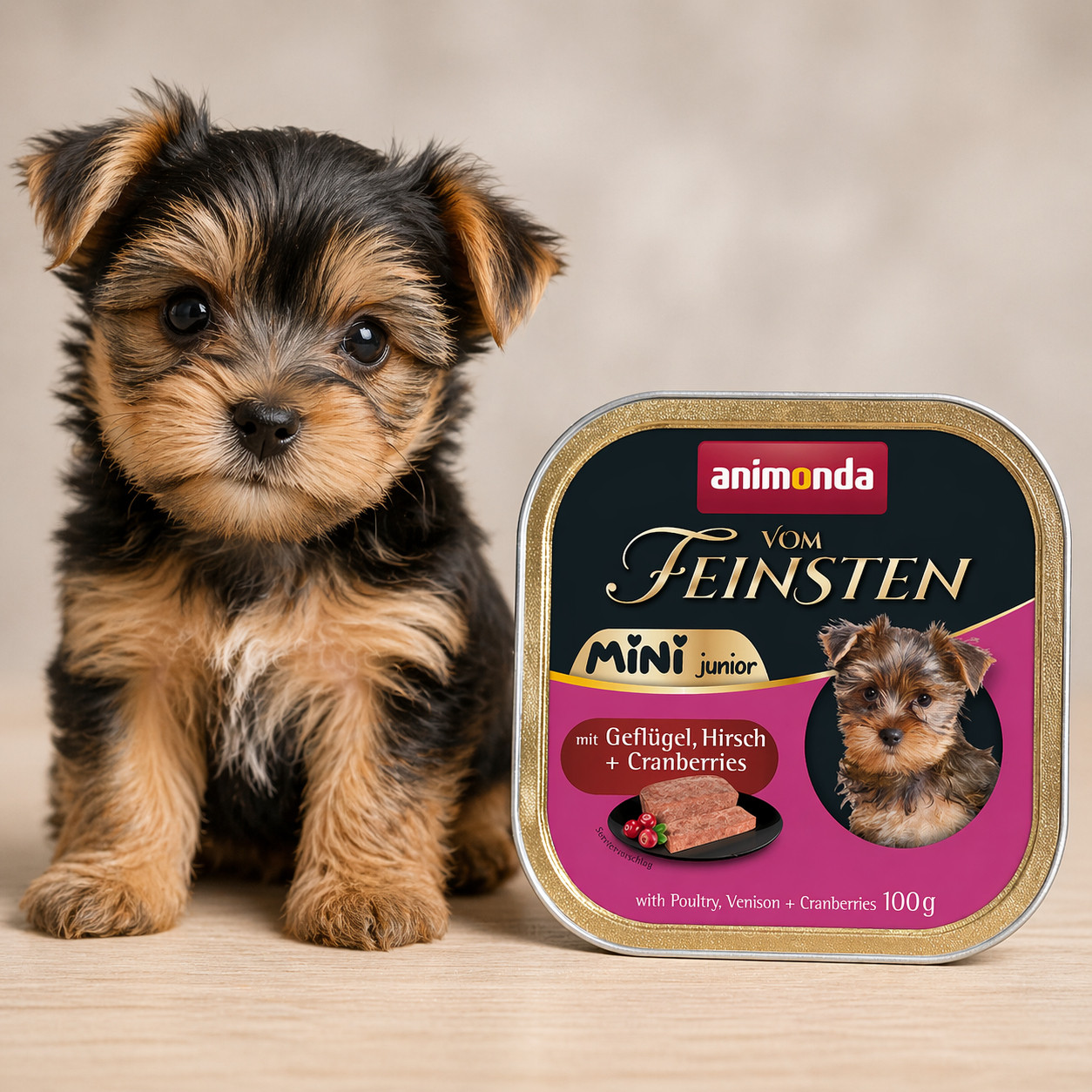 ANIMONDA Vom Feinsten Junior Mini Poultry with game and cranberries - Nassfutter für Hunde - 100g - foto 2