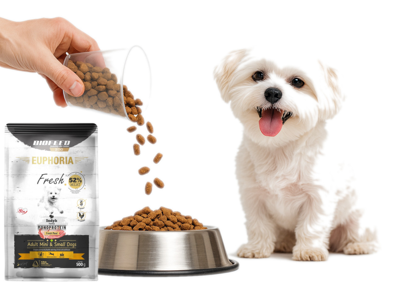 BIOFEED Euphoria Fresh Adult Turkey Monoprotein XS/S - trockenfutter für Hunde - 500g - foto 7