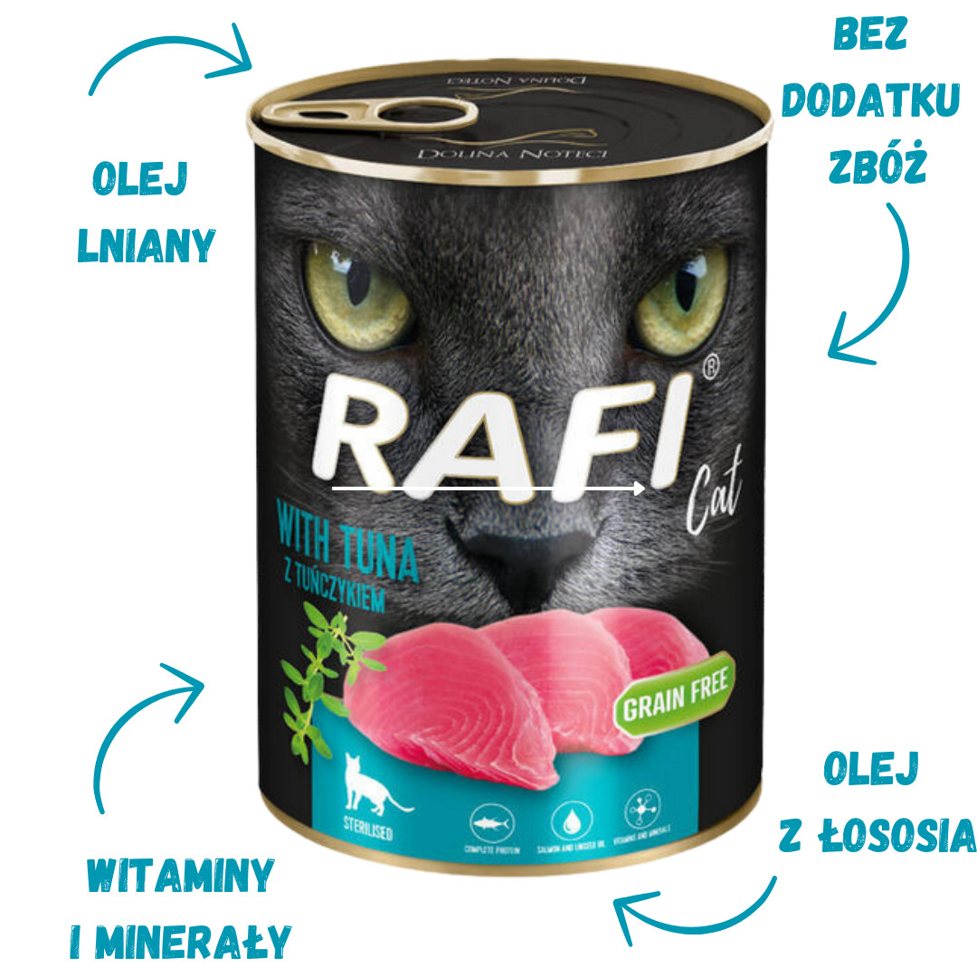 DOLINA NOTECI Rafi Cat Adult with tuna - Nassfutter für Katzen - 400g - foto 2
