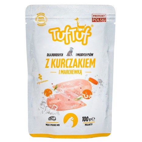 TUF TUF with chicken and carrot - Nassfutter für Hunde - 100g - foto 1