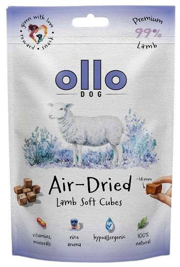 OLLO Air Dried Training Lamb Cubes - leckerli für hunde - 80g - foto 1