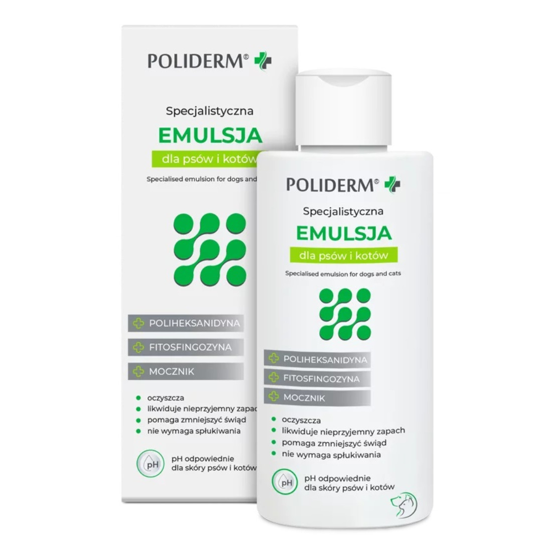JM SANTE Poliderm - emulsion für entzündungsanfällige haut bei hunden und katzen – 140 ml - foto 2