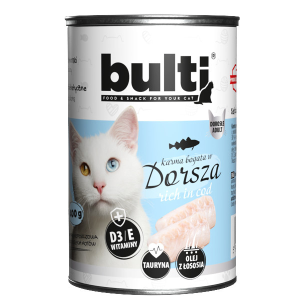 BULTI Hackfleisch MIX 2 Fischgeschmacksrichtungen – Nassfutter für Katzen – 12 x 400 g - foto 3