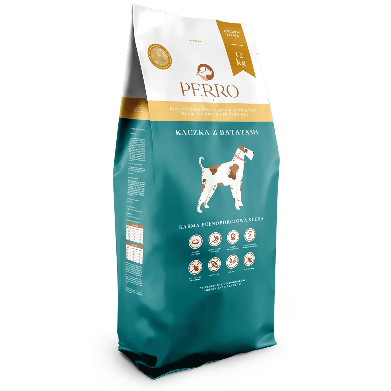 PERRO Duck with sweet potatoes - trockenfutter für Hunde - 12kg - foto 1