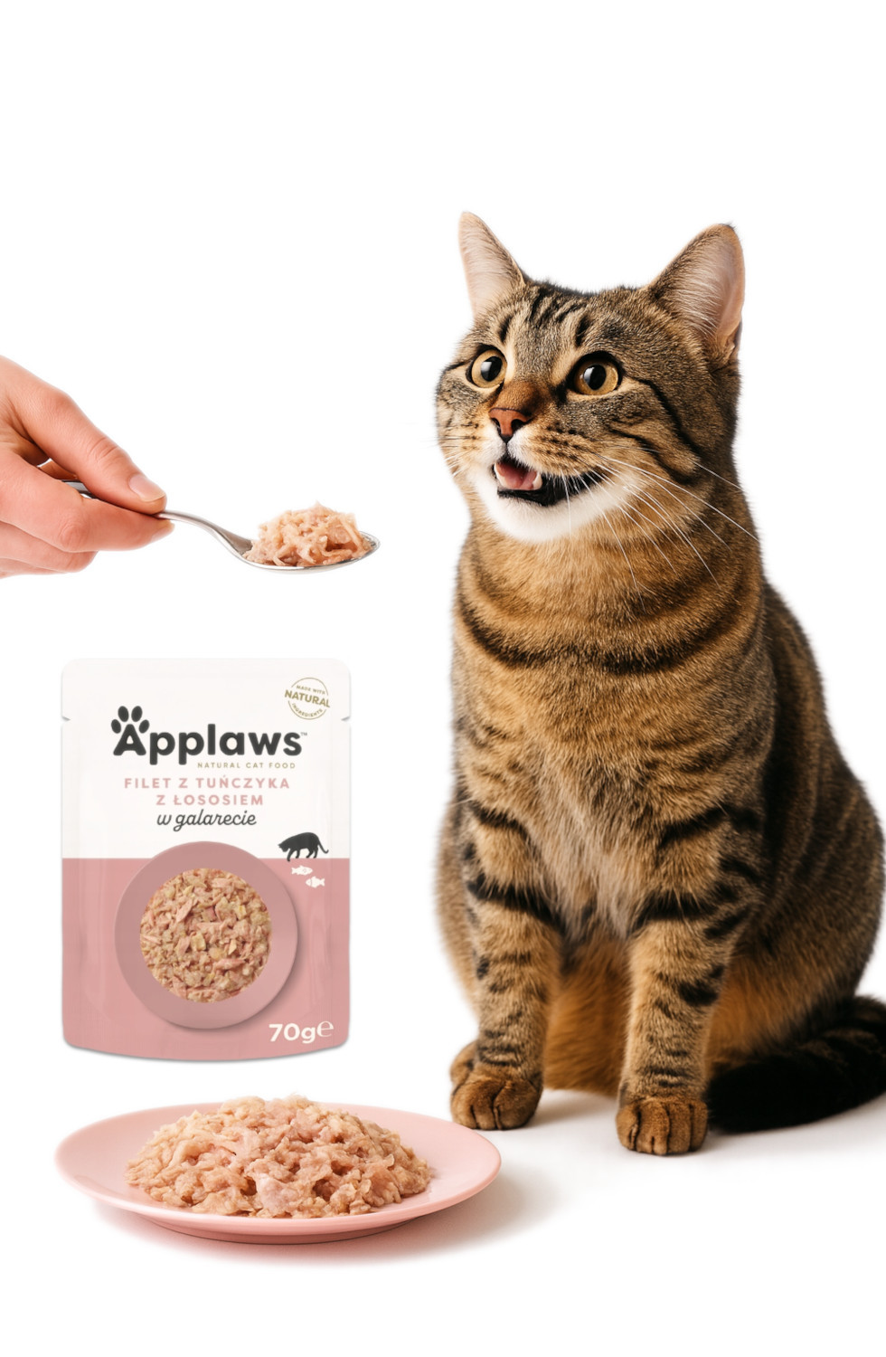 APPLAWS Cat Tuna MIX in Brühe und Gelee - Katzennassfutter - 10x70g - foto 3