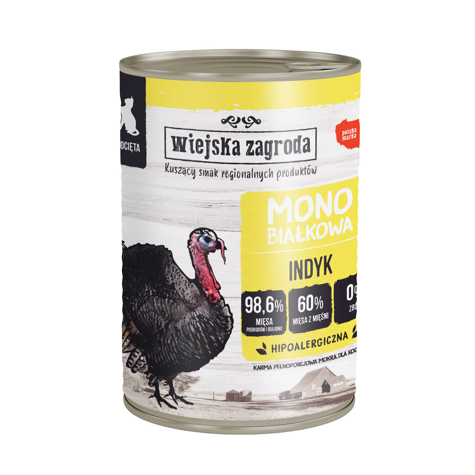 WIEJSKA ZAGRODA Kitten Monoprotein Turkey - nassfutter für Katzen - 400g - foto 1