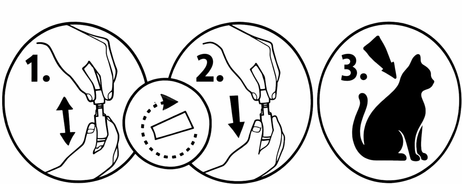 FYPRYST Combo 50/60mg - tropfen gegen flöhe und zecken für katzen – 1x0.5ml - foto 2