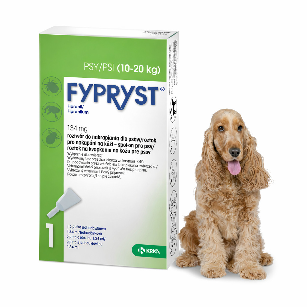 FYPRYST 134mg M (10-20kg) - tropfen gegen flöhe und zecken für hunde – 1x1,34ml - foto 3