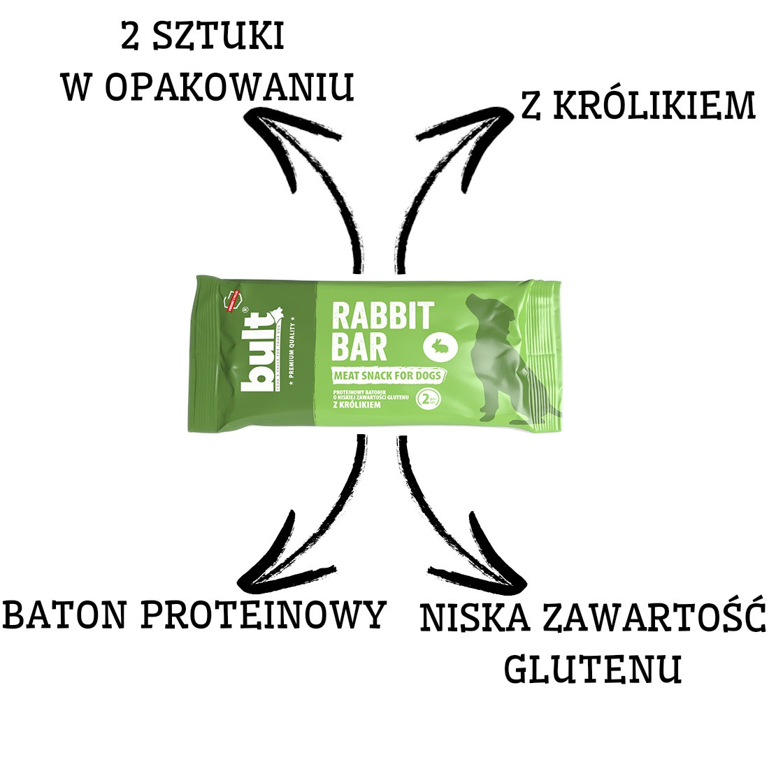 BULT Rabbit Bar Protein bar with rabbit - leckerli für hunde - 75g - foto 2
