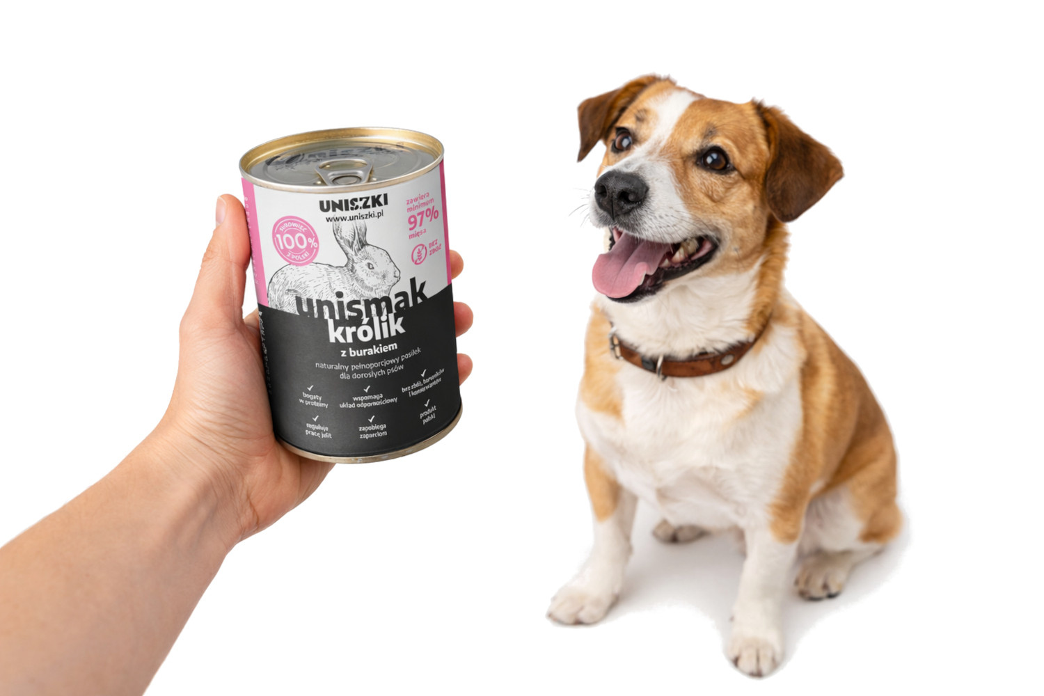 UNISZKI UNIsmak Rabbit with beetroot - Nassfutter für Hunde - 400g - foto 3