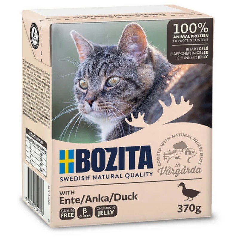 BOZITA Ente in Gelee – Nassfutter für Katzen – 370g - foto 1