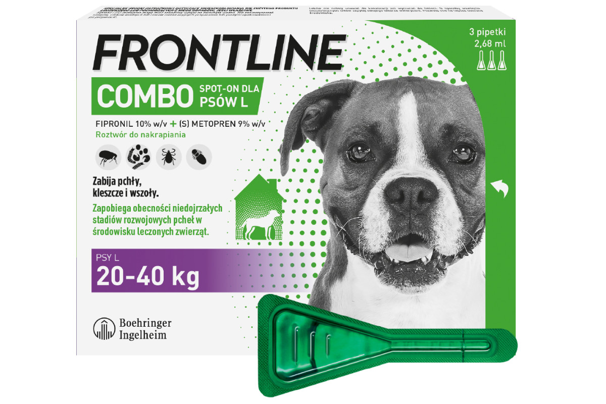 Frontline Combo Spot-on L - Parasitentropfen für Hunde - 3 x 2,68 ml - foto 1