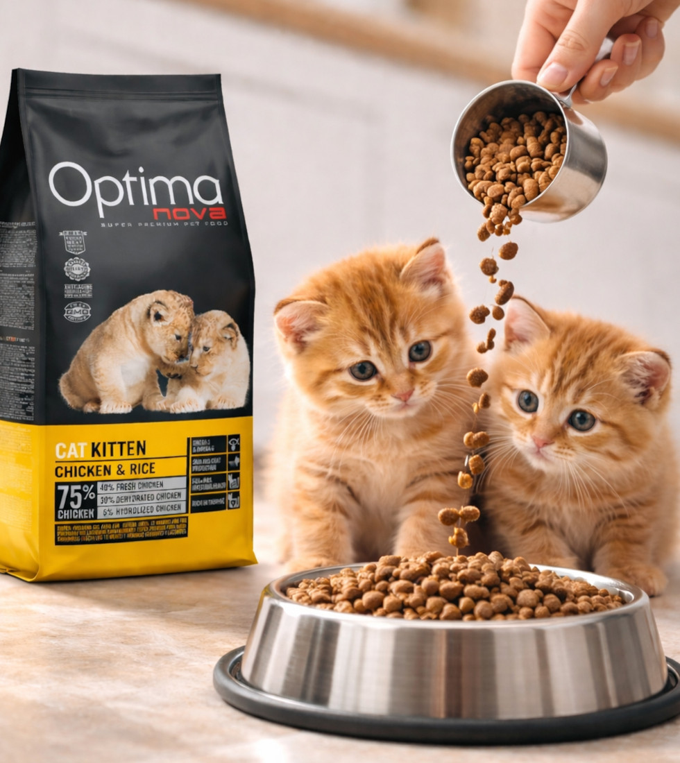 OPTIMANOVA Cat Kitten Chicken & Rice - trockenfutter für Katzen - 8kg - foto 2