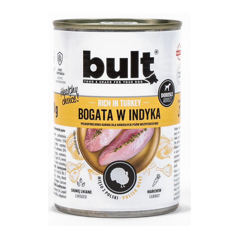 BULT Rich in turkey - Nassfutter für Hunde - 800 g - foto 3