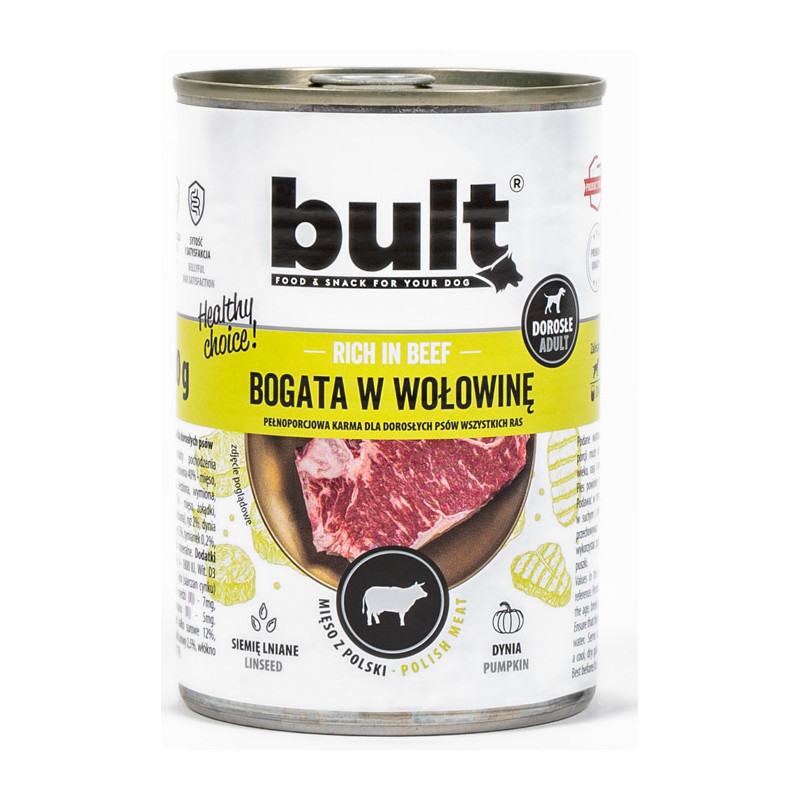 BULT Reich an MIX-Geschmacksrichtungen - Nassfutter für Hunde - 30x800 g - foto 6