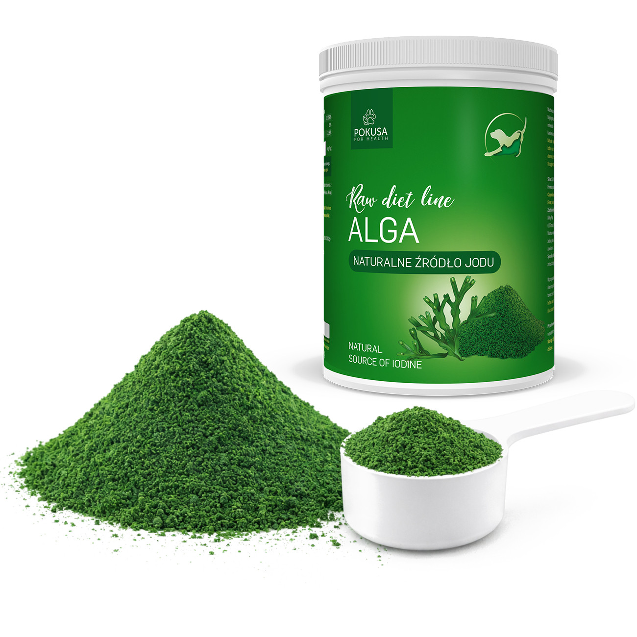 POKUSA RawDietLine Alga - nahrungsergänzungsmittel für hunde und katzen - 1200g - foto 3