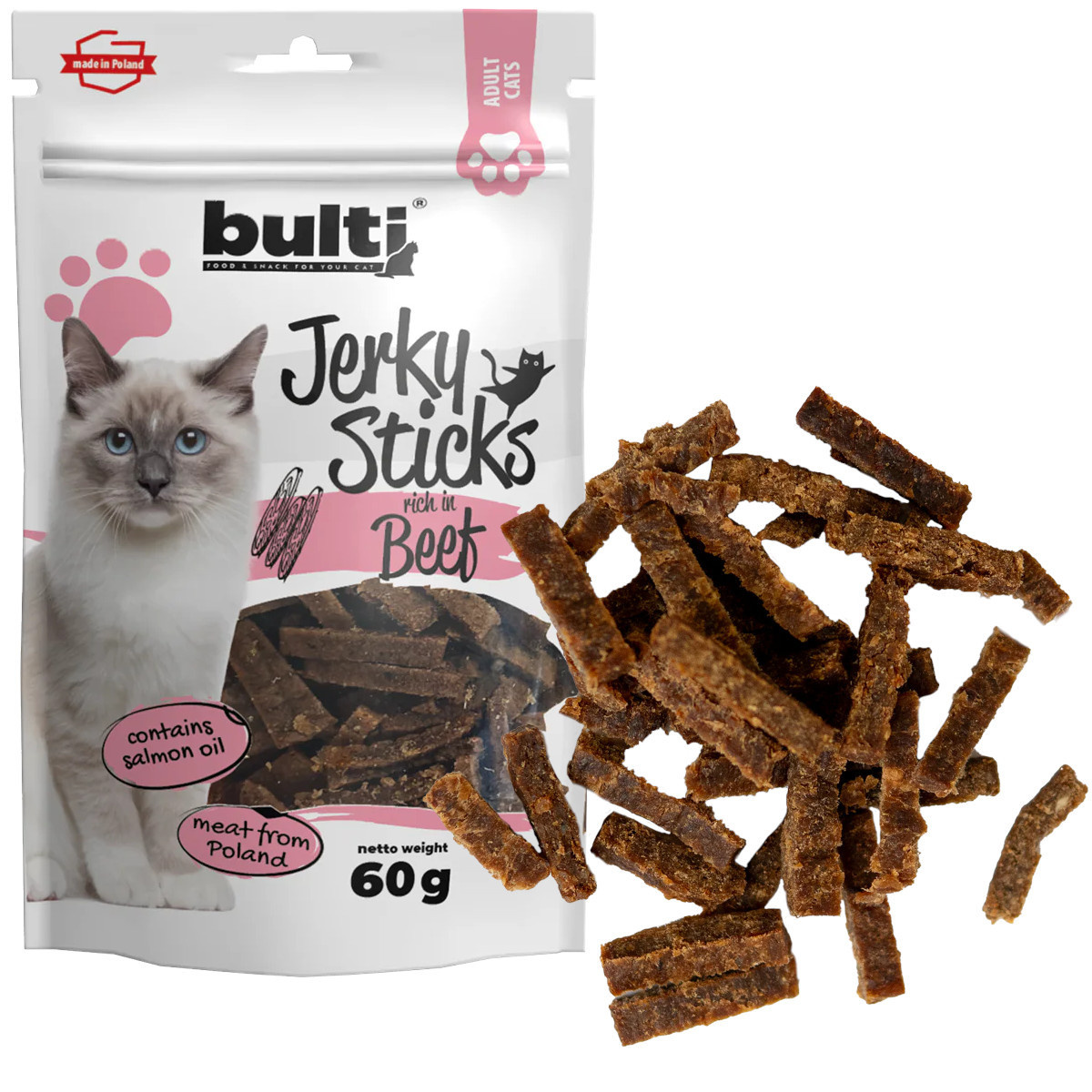 BULTI Jerky sticks rich in beef - Katze behandeln - 60g - foto 1