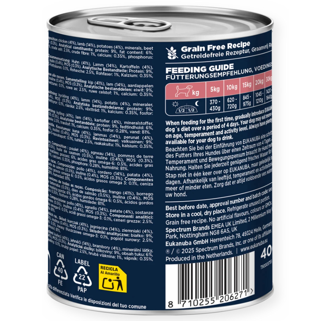 EUKANUBA Life Care Senior Rich in lamb with potatoes - Nassfutter für Hunde - 400g - foto 2