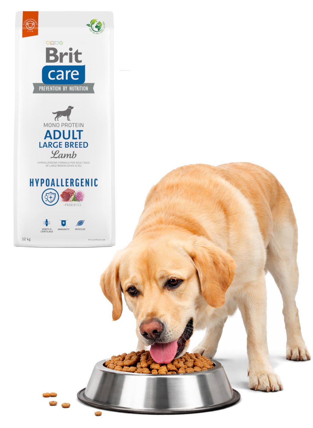 BRIT Care Hypoallergenic Adult Large Breed Lamb - Trockenfutter für Hunde - 12 kg - foto 3