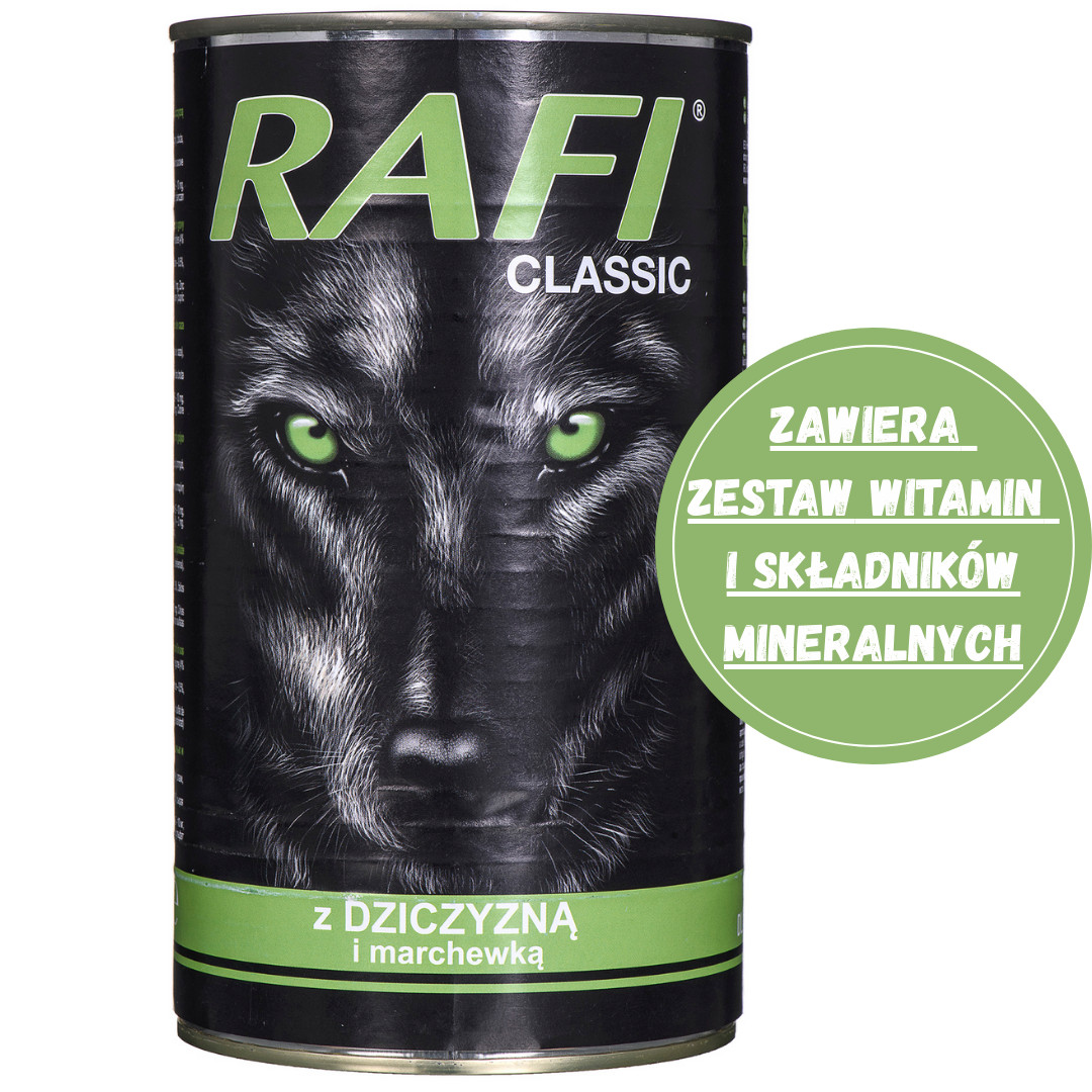 Dolina Noteci Rafi Classic mit Wild und Karotten - Nassfutter für Hunde 1240 g - foto 2