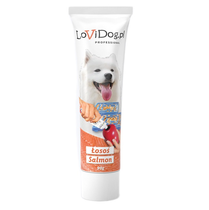 LOVI DOG Salmon pate - leckerli für hunde - 90g - foto 1