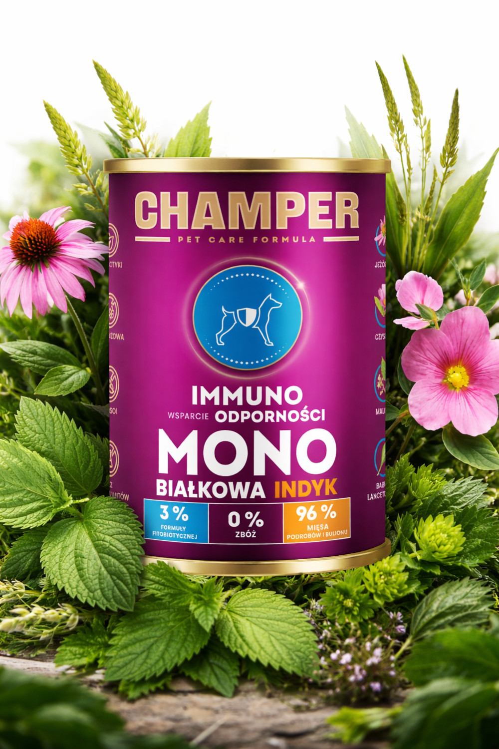 CHAMPER Immuno Monoprotein Turkey - Nassfutter für Hunde - 400g - foto 3