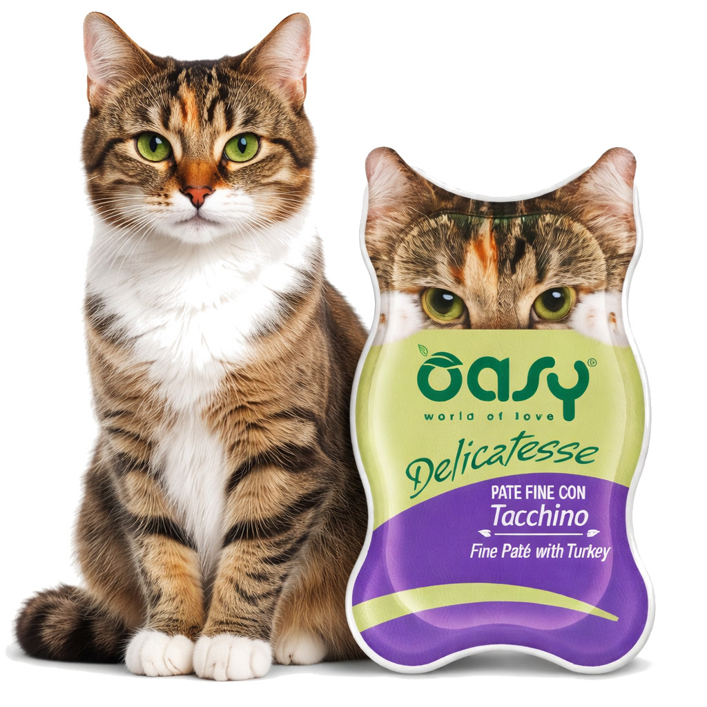 OASY Delicatesse Fine paté with Turkey - nassfutter für Katzen - 85g - foto 2