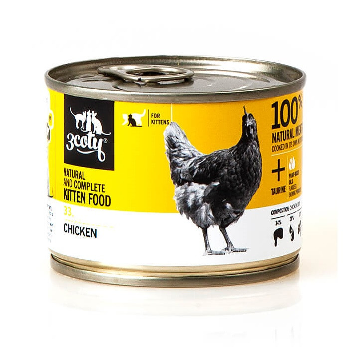 3COTY 33. Chicken Kitten - nassfutter für Katzen - 180g - foto 8