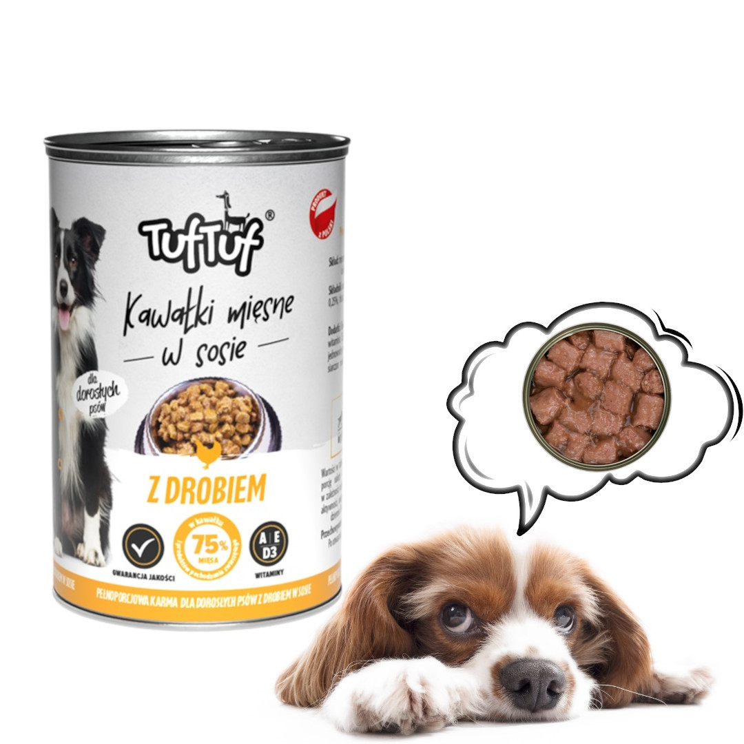 TUF TUF Meatballs MIX Flavours - Nassfutter für Hunde - 6x415g - foto 5
