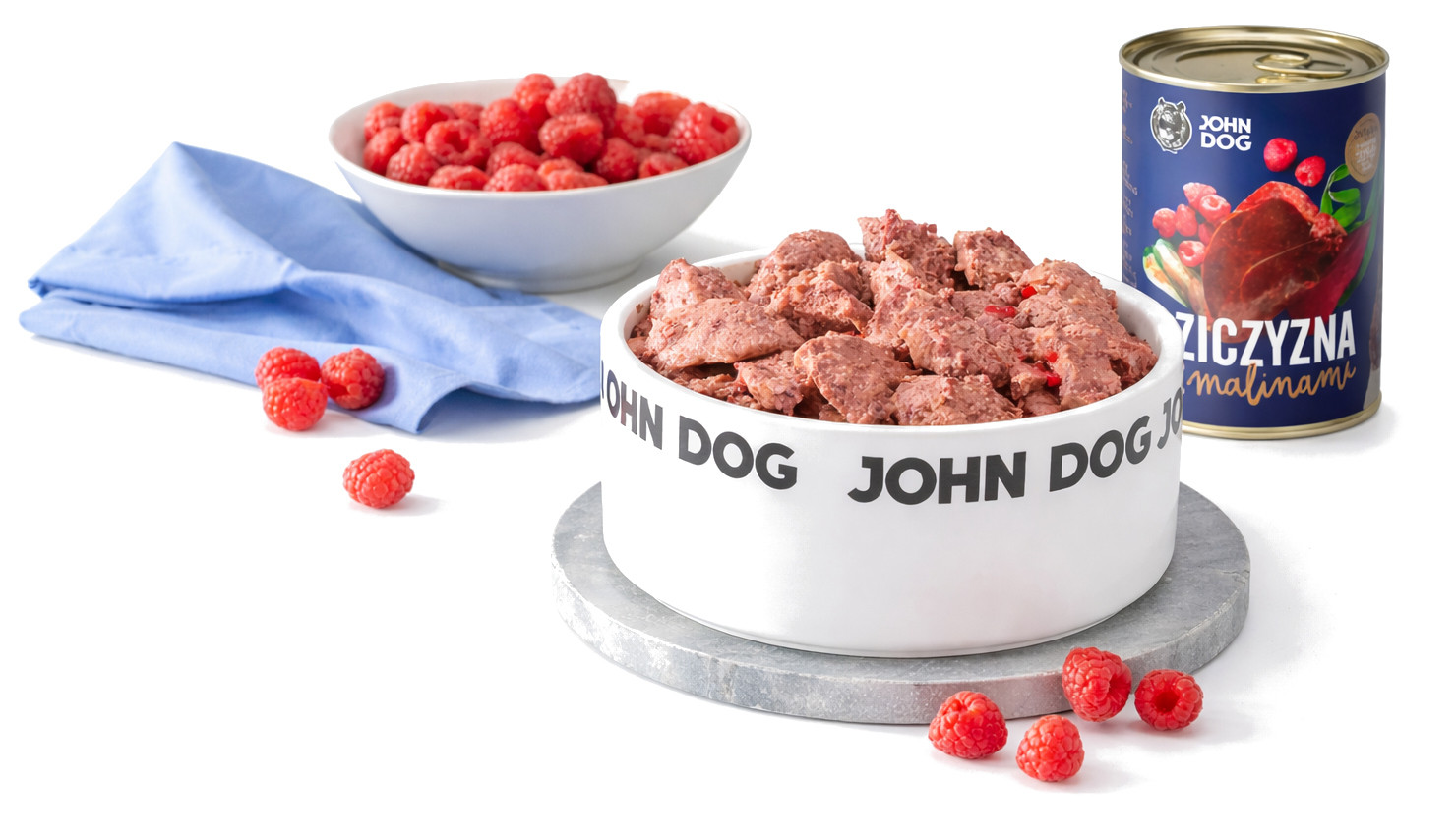 JOHN DOG Berry Line Adult Game with raspberries - Nassfutter für Hunde - 400g - foto 1