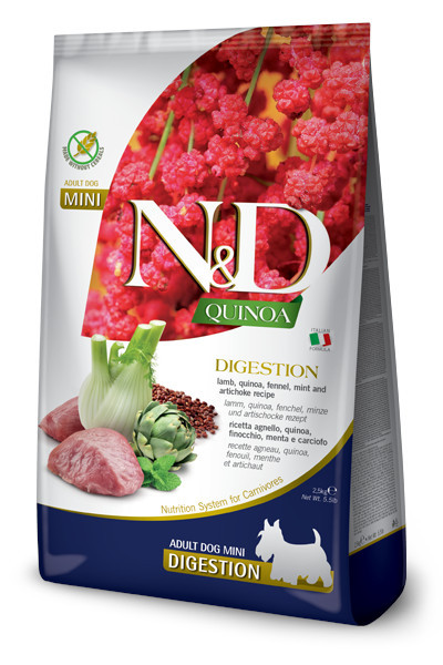 FARMINA N&D Quinoa Dog Digestion Lamb Adult Mini - Trockenfutter für Hunde - 2.5 kg - foto 2