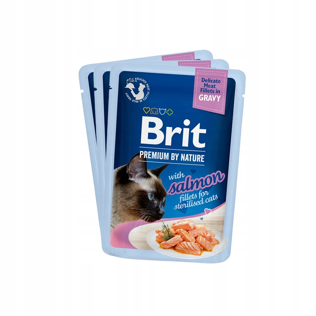 BRIT Premium by Nature Sterilised Plate Beutel in Soße Mix aus Geschmacksrichtungen - Nassfutter für Katzen - 12x85g - foto 6