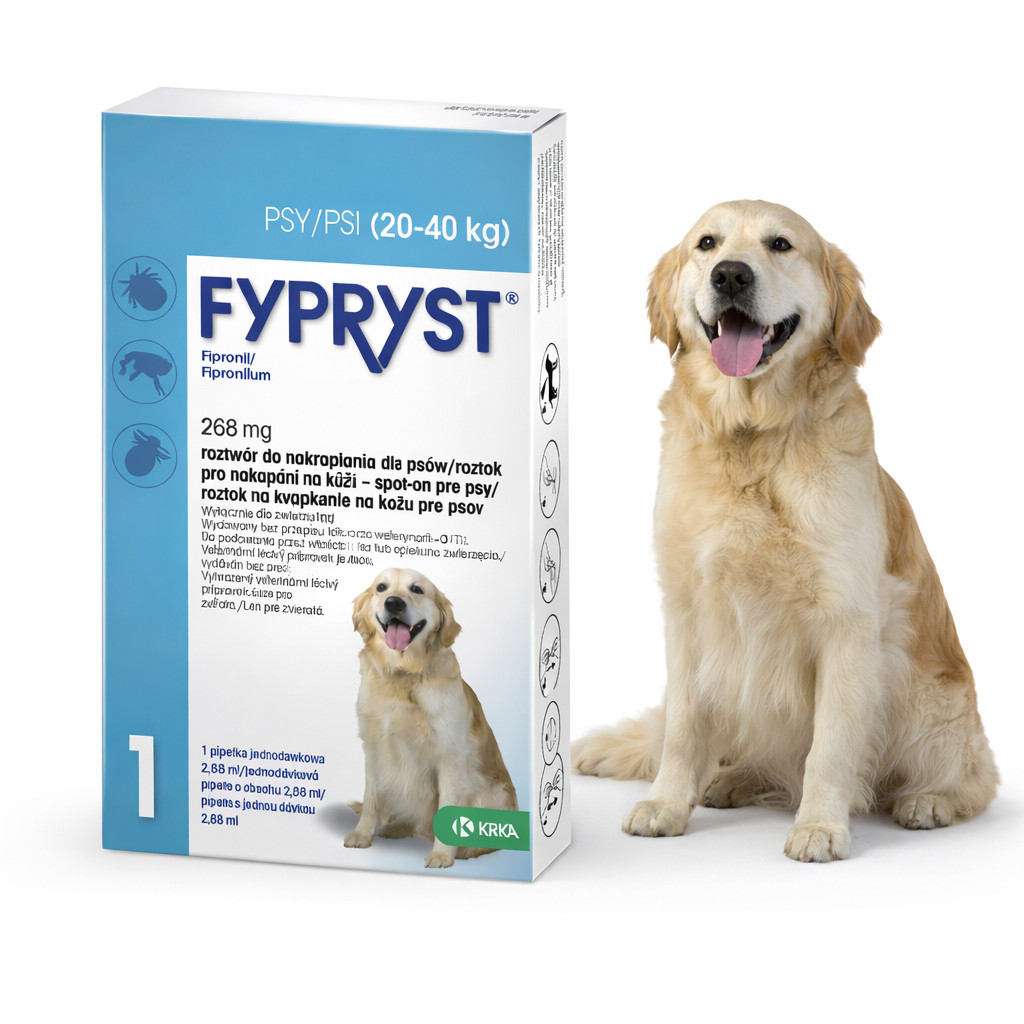 FYPRYST 268mg L (20-40kg) - tropfen gegen flöhe und zecken für hunde – 1x2,68ml - foto 3