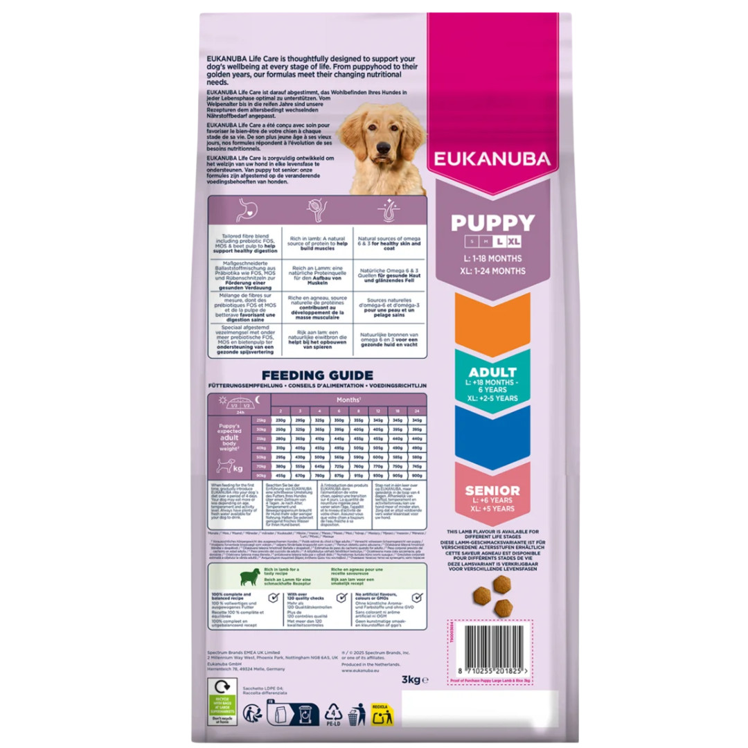 EUKANUBA Puppy L XL Rich in lamb & rice - trockenfutter für Hunde - 12kg - foto 3