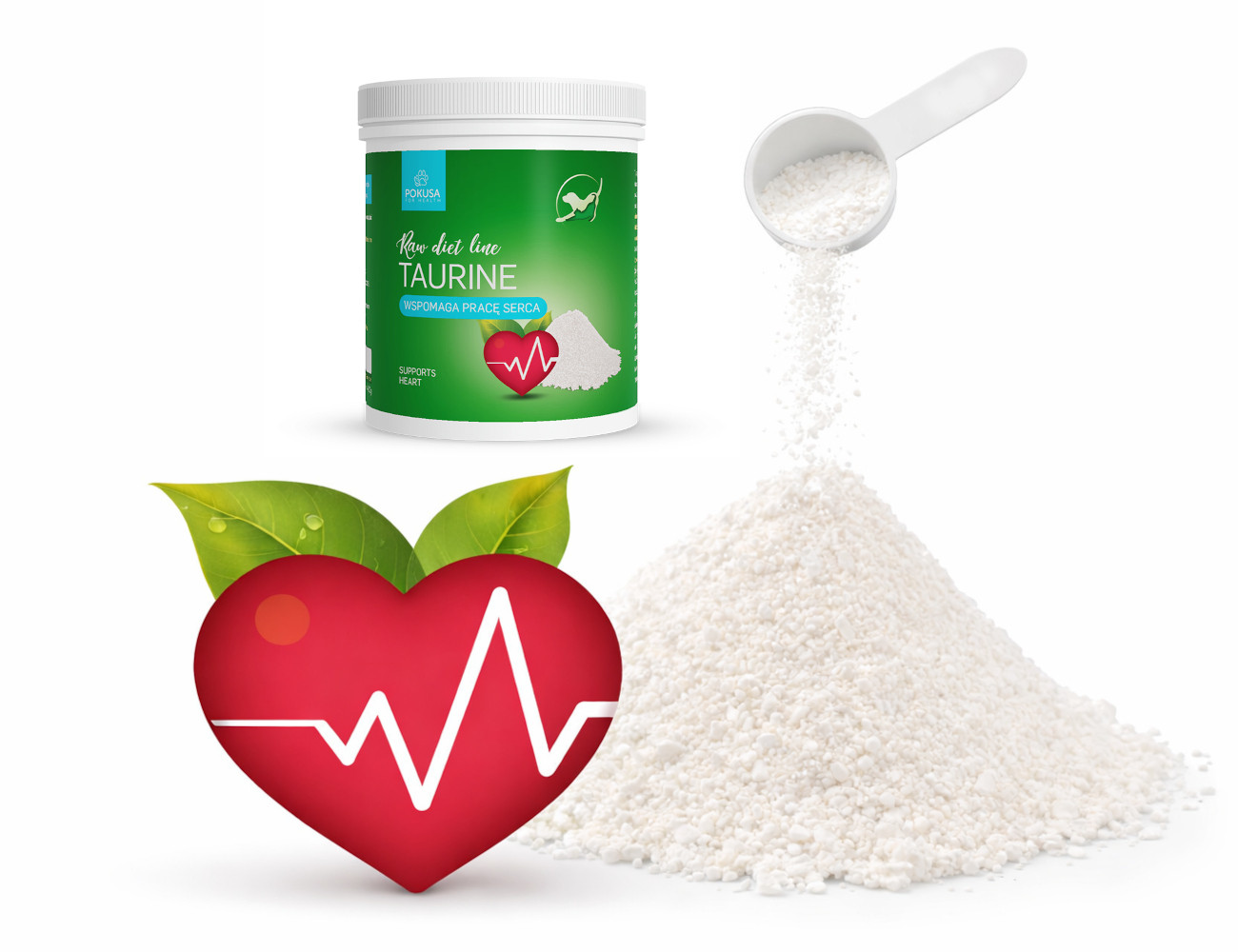 POKUSA RawDietLine Taurine - nahrungsergänzungsmittel für hunde und katzen - 150g - foto 3