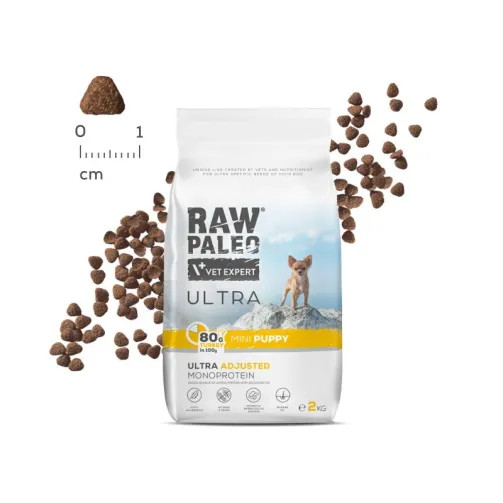 RAW PALEO Ultra Mini Puppy Turkey - Trockenfutter für Welpen - 2 kg - foto 2
