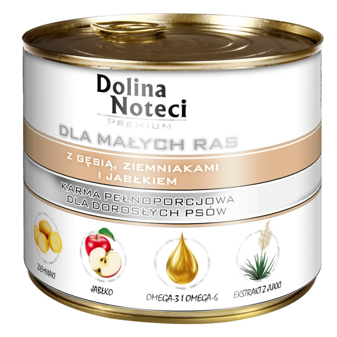 DOLINA NOTECI Premium with goose, potatoe and apple Small breeds - Nassfutter für Hunde - 185 g - foto 1