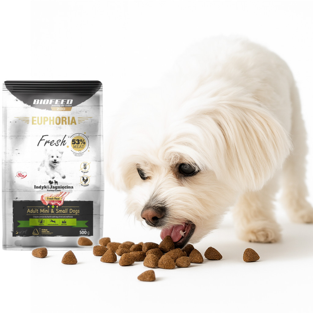 BIOFEED Euphoria Fresh Adult Turkey and lamb XS/S - trockenfutter für Hunde - 500g - foto 8