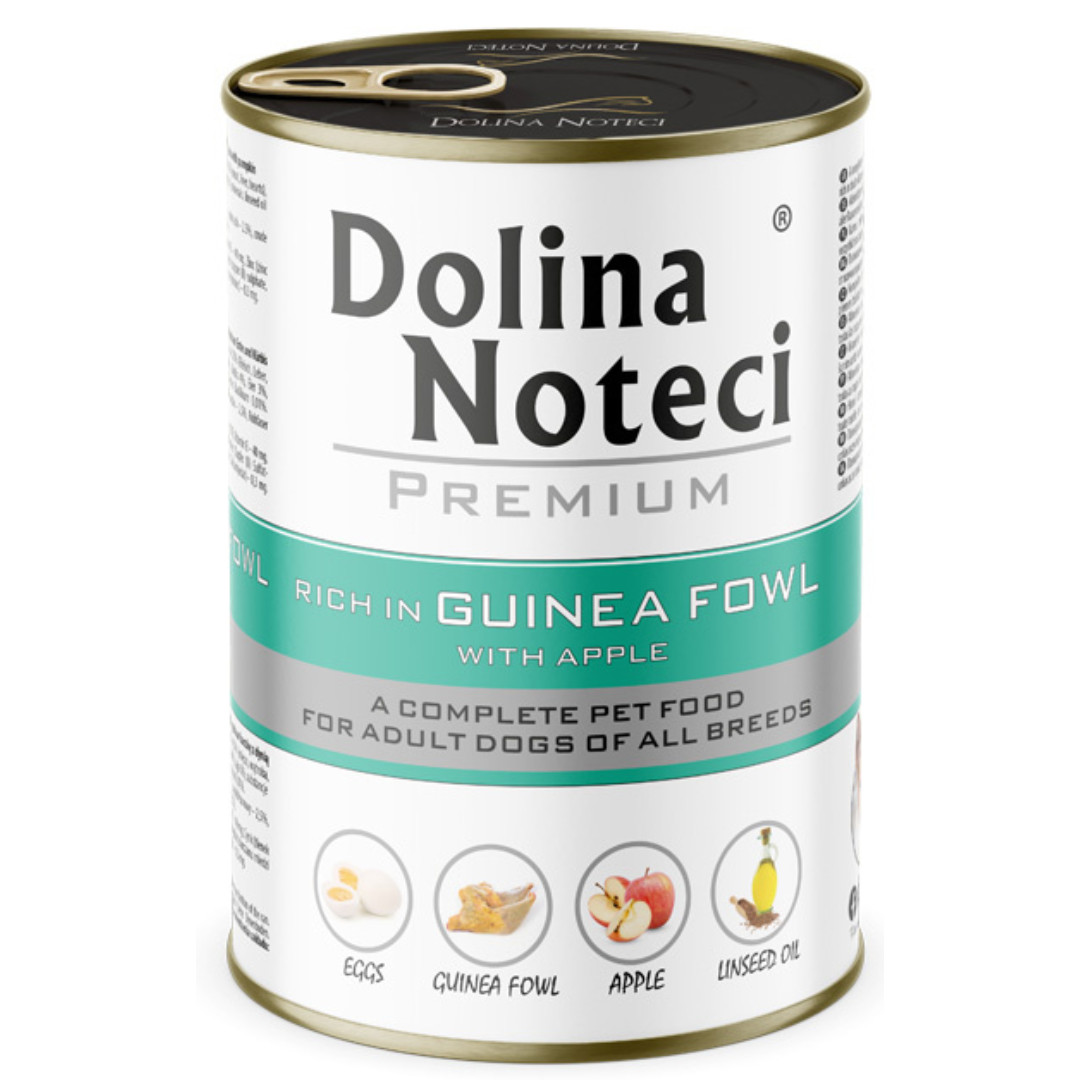 DOLINA NOTECI Premium Rich in guinea fowl with apple - Nassfutter für Hunde - 400g - foto 1