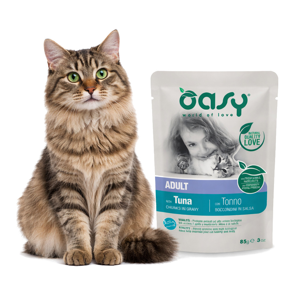 OASY Chunks in gravy Tuna - nassfutter für Katzen - 85g - foto 2