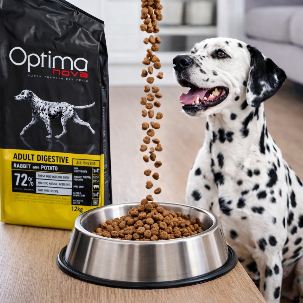 OPTIMANOVA Adult Digestive Rabbit & Potato - trockenfutter für Hunde - 12kg - foto 2