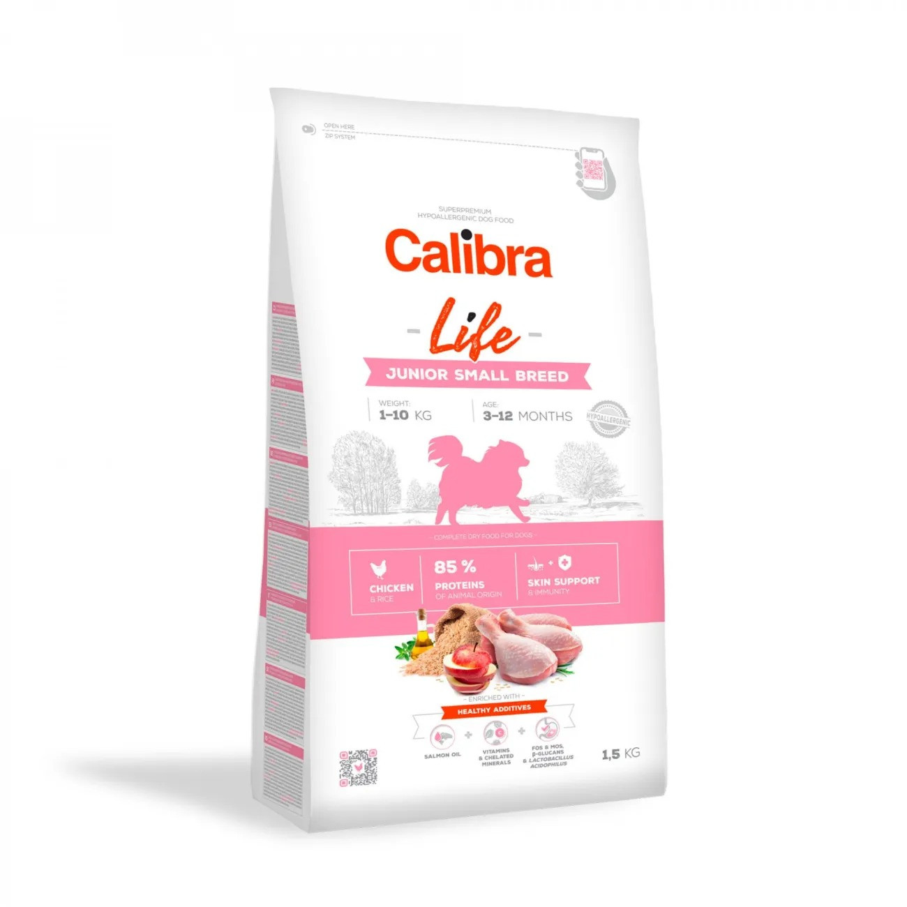 CALIBRA Dog Life Junior Small Breed Chicken - trockenfutter für Hunde - 1,5kg - foto 1