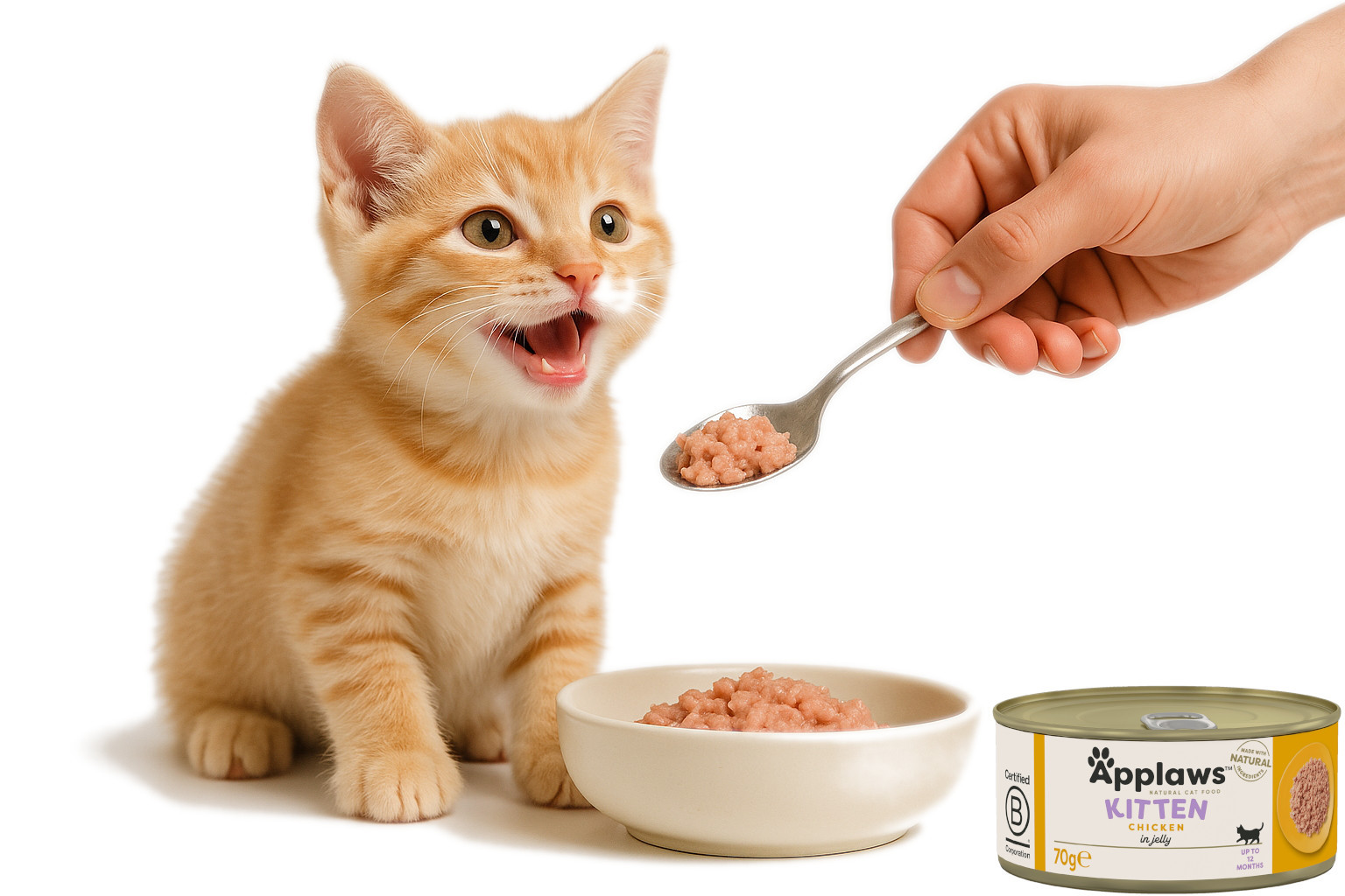 APPLAWS Kitten Mix Geschmacksrichtungen in Gelee - Katzennassfutter - 6x70g - foto 3