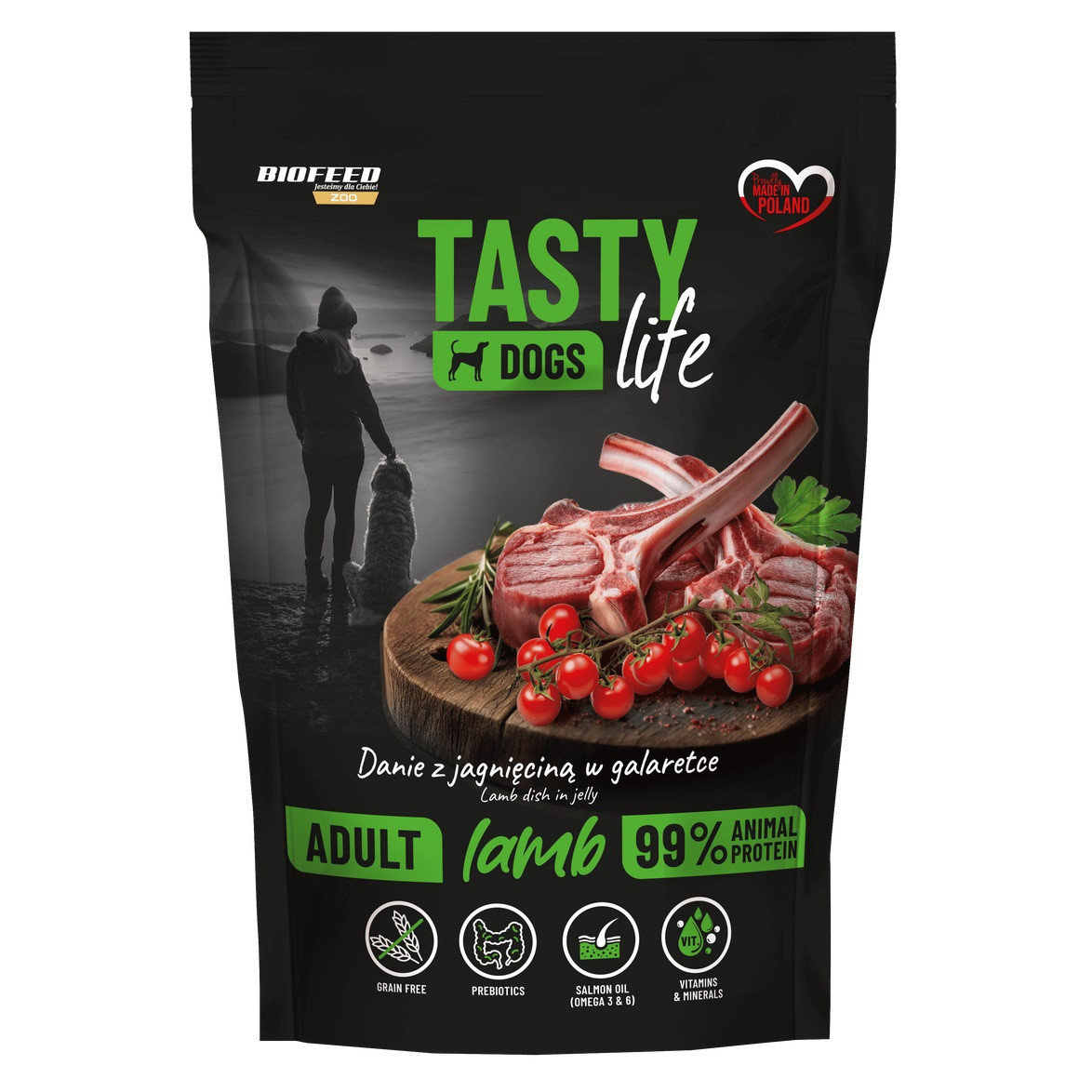 BIOFEED Tasty Dogs Life Lamb - Nassfutter für Hunde - 500g - foto 2