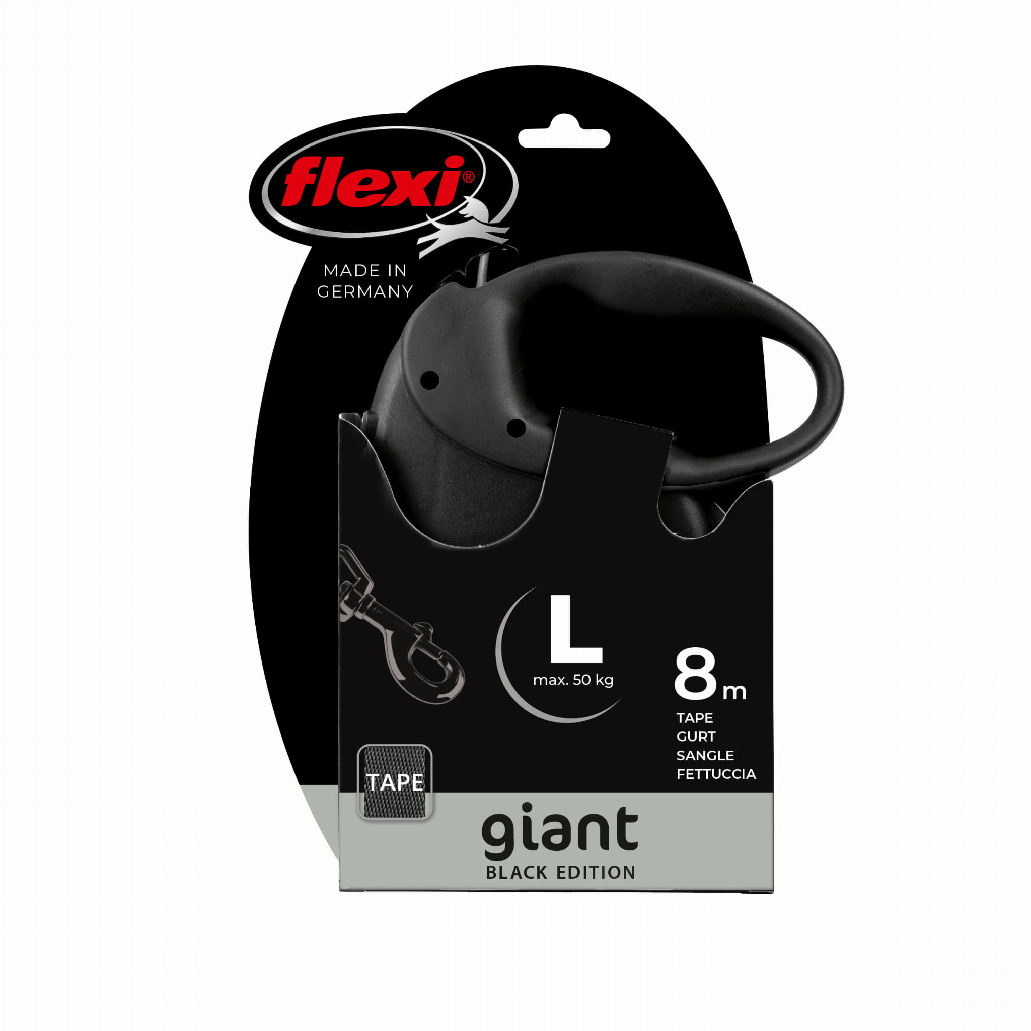 FLEXI Giant Gurt Black Edition - automatische Hundeleine - 8 m - foto 2