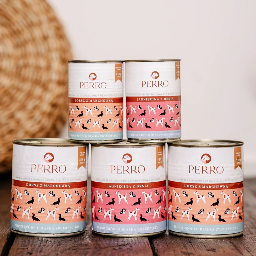 PERRO Lamm mit Kürbis - Nassfutter für Hunde - 410g - foto 4