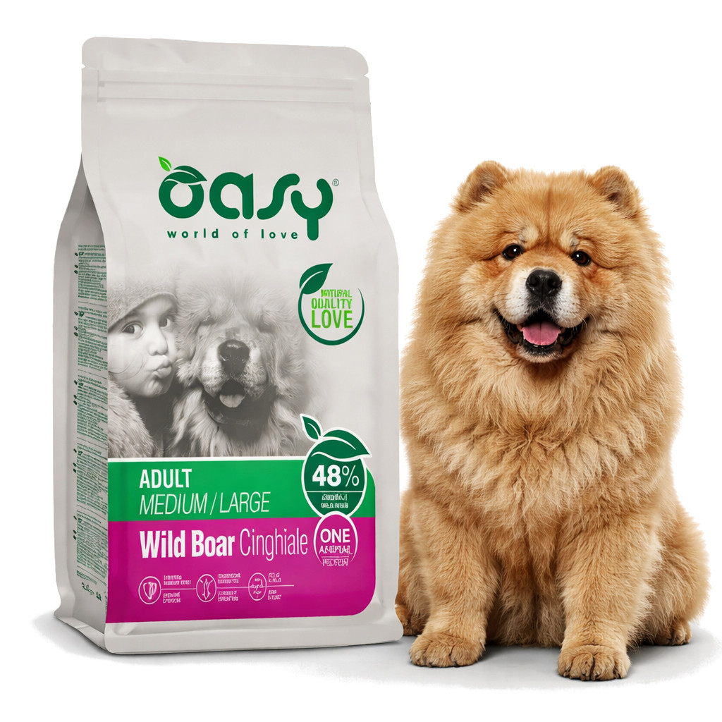 OASY One Animal Protein Adult Medium/Large Wild Boar - trockenfutter für Hunde - 12kg - foto 2