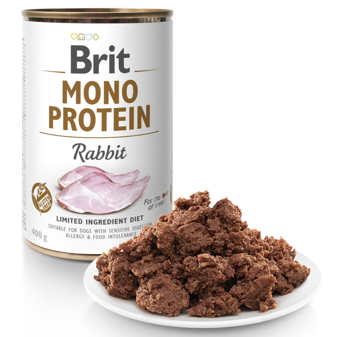 BRIT Mono Protein Rabbit - Nassfutter für Hunde - 400 g - foto 2