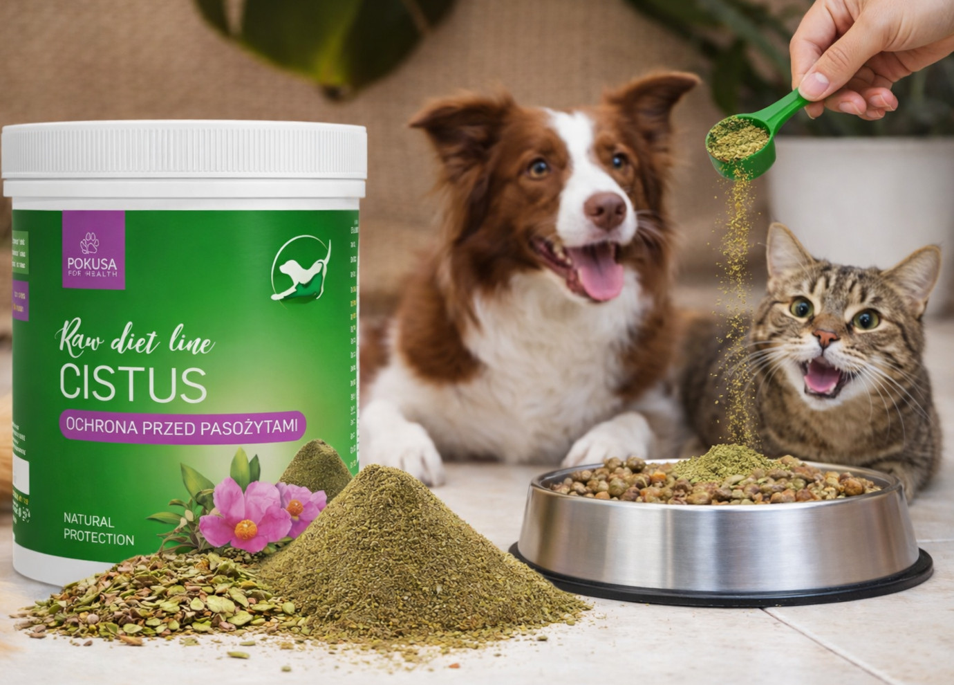 POKUSA RawDietLine Cistus - nahrungsergänzungsmittel für hunde und katzen - 100g - foto 3