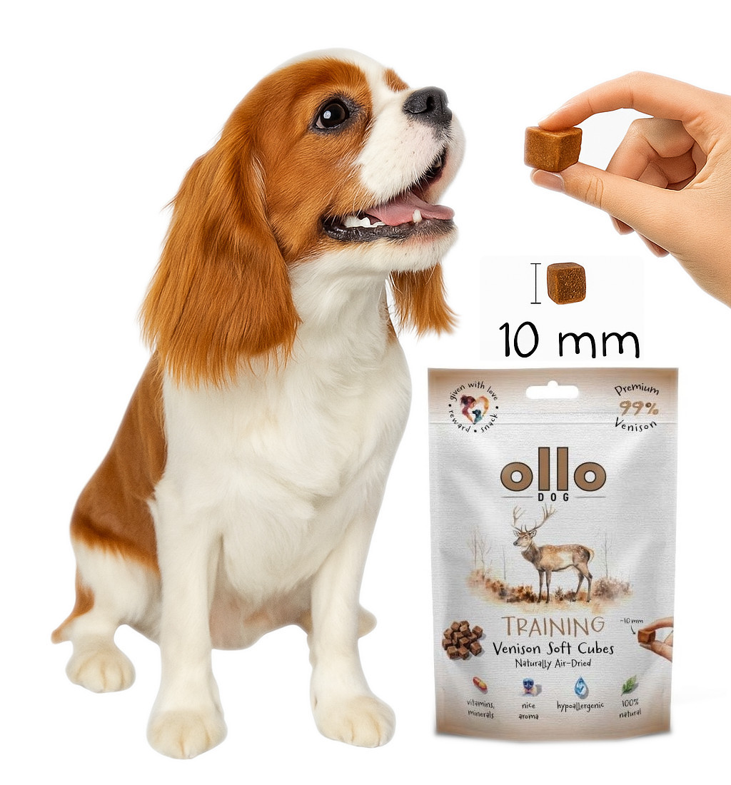 OLLO Air Dried Training Venison Cubes - leckerli für hunde - 80g - foto 4